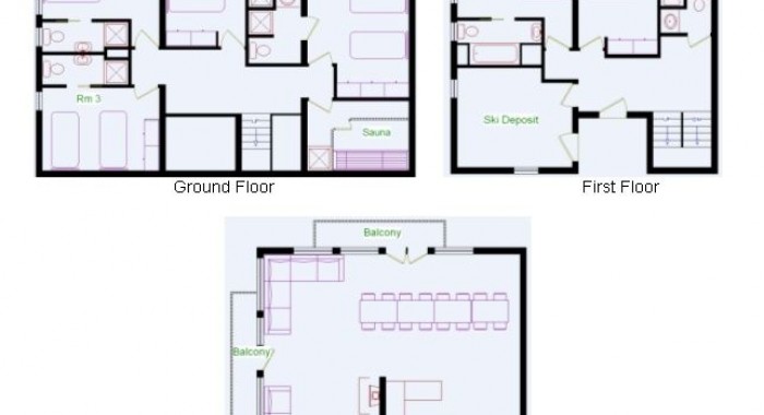 Chalet Gentiane, Les Arcs: Plan Peisey ski chalet, image 8